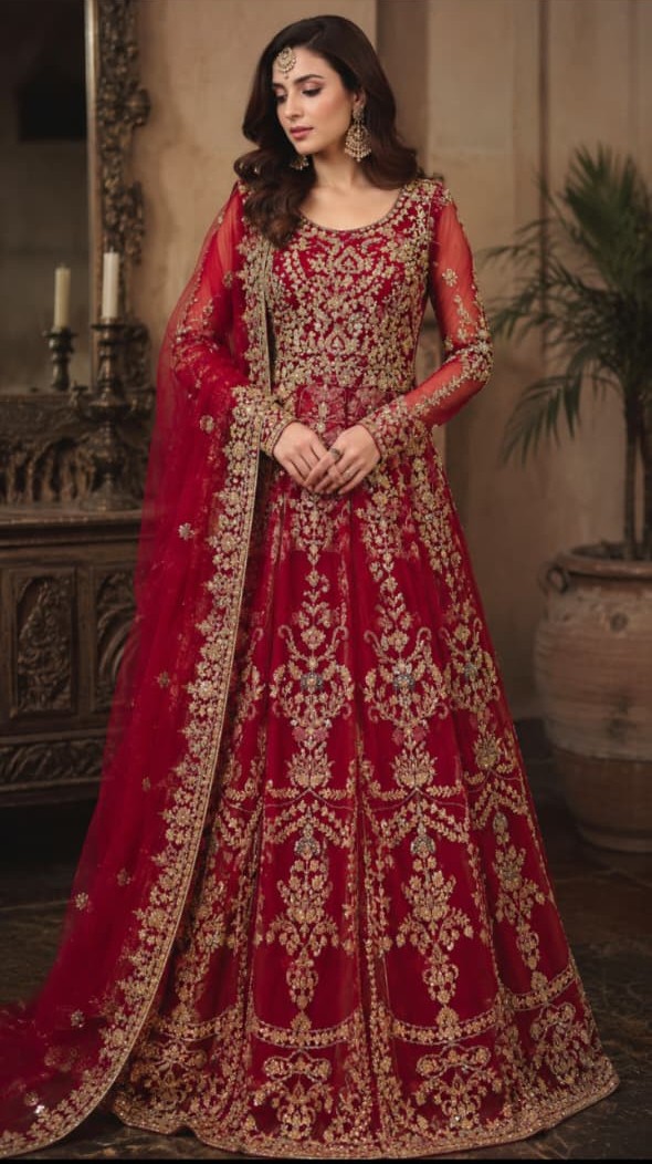 Gulnaar - artisanal embroidery maxi | Tailor-Ready | Unstitched